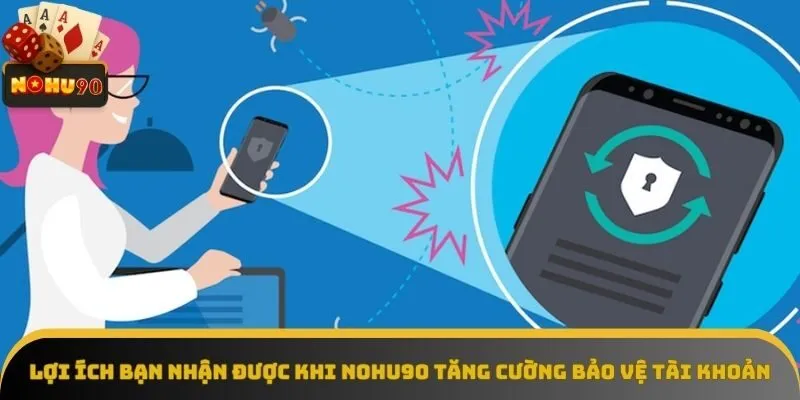 Lợi ích bạn nhận được khi NOHU90 tăng cường bảo vệ tài khoản Lợi ích bạn nhận được khi NOHU90 tăng cường bảo vệ tài khoản